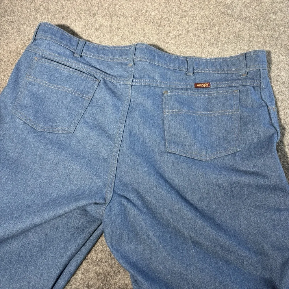 Wrangler Jeans 46x30 (Fits 45X30) Mens Regular Fit Blue Denim Classic Workwear
